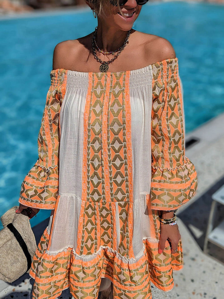 Joyce | Boho-Off-Shoulder-Minikleid