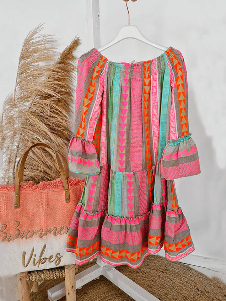 Joyce | Boho-Off-Shoulder-Minikleid