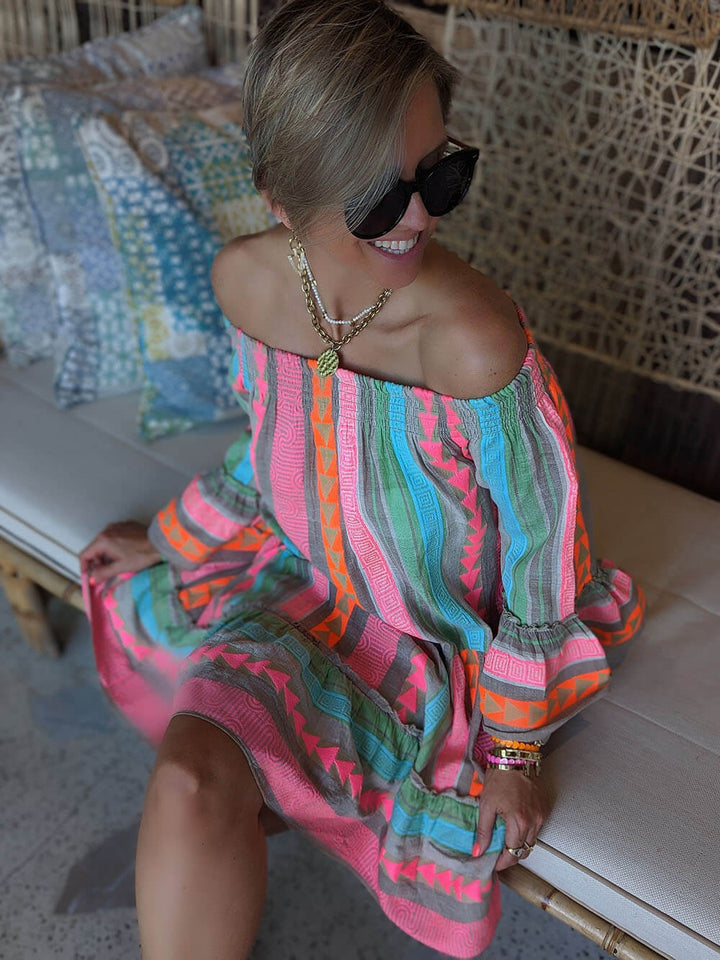 Joyce | Boho-Off-Shoulder-Minikleid