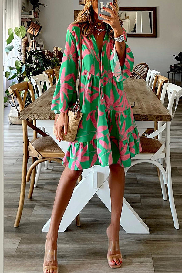 Juliana | Minikleid mit Trompetenärmeln