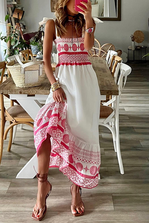 Skylar | Maxikleid mit Ethno-Print