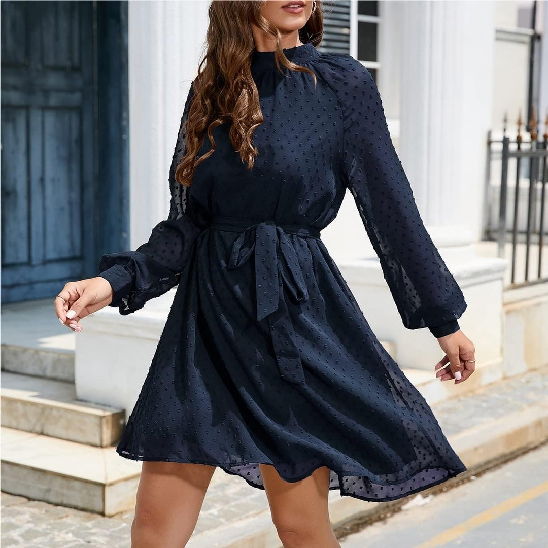 Jennie | Lässiges langärmeliges Minikleid