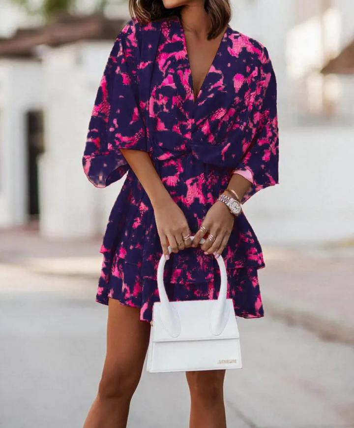 Valeria | DressBoho-Blumen-Minikleid
