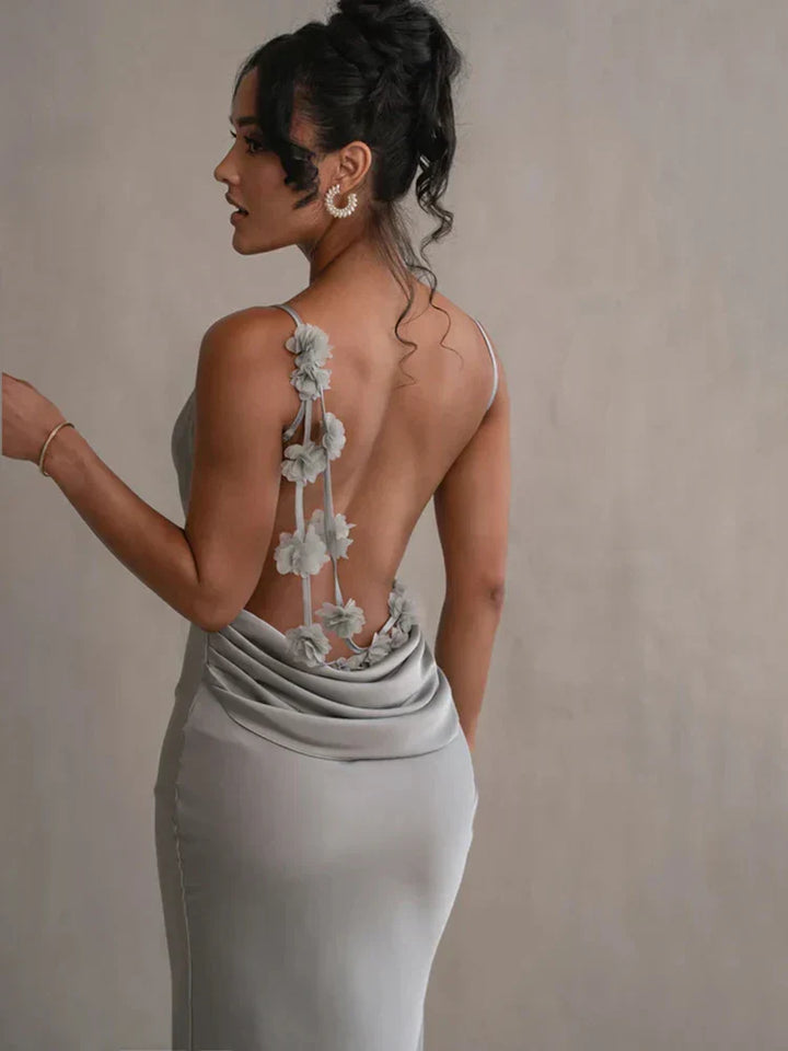 Pauline | Elegantes, verführerisches rückenfreies Maxikleid