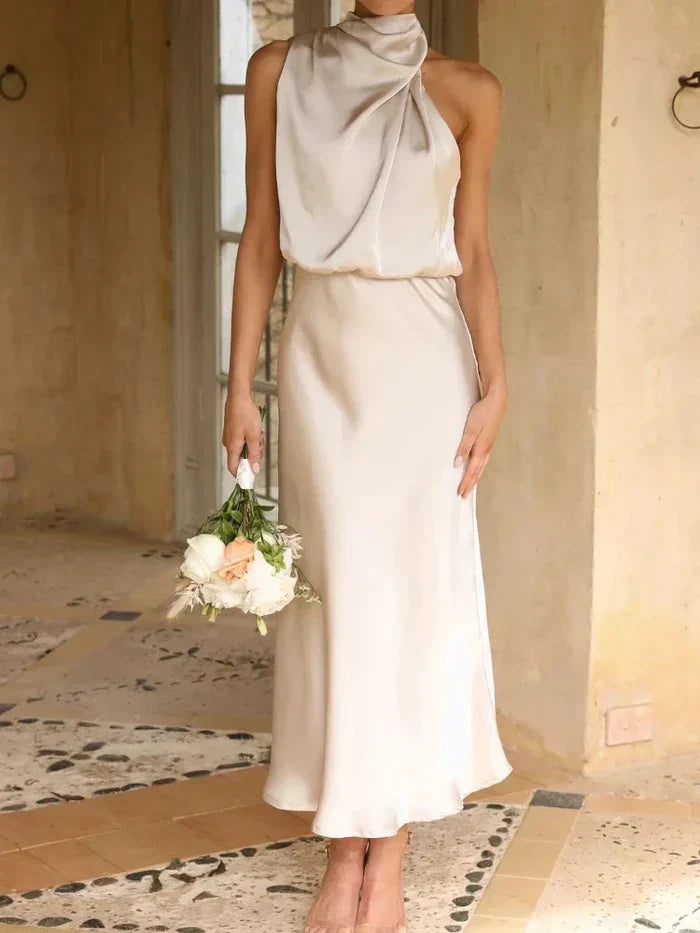 Mary | Elegantes Midikleid mit elastischem Taillenbund
