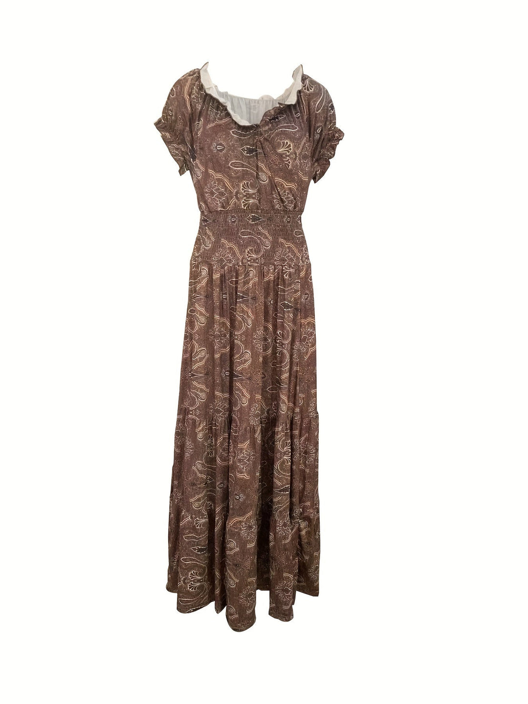 Ivy | Langes Kleid mit böhmischem V-Ausschnitt