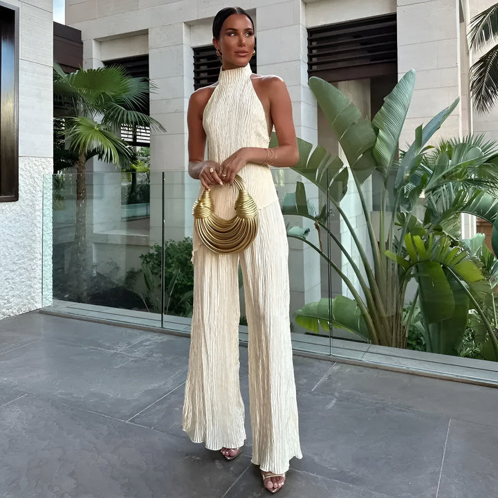 Tiana | Eleganter asymmetrischer, rückenfreier Jumpsuit