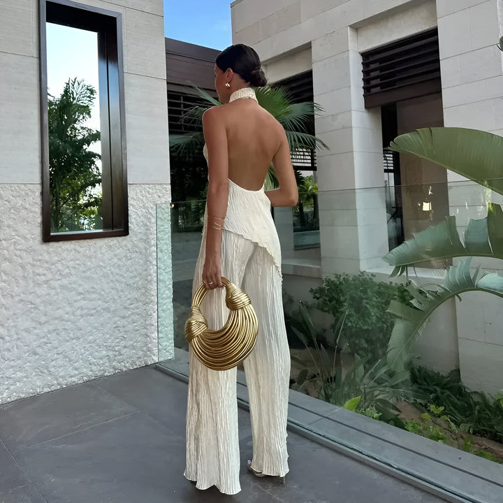 Tiana | Eleganter asymmetrischer, rückenfreier Jumpsuit