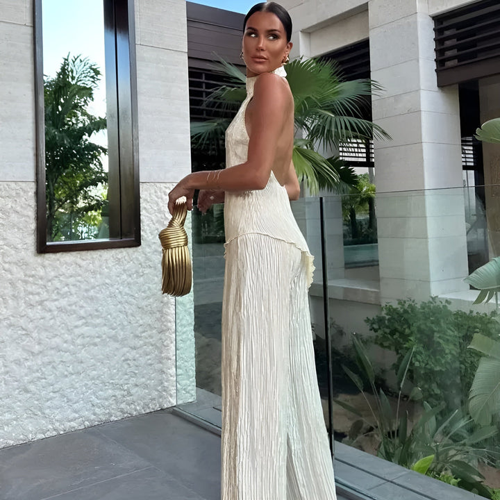 Tiana | Eleganter asymmetrischer, rückenfreier Jumpsuit